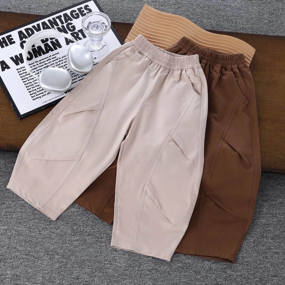 儿童裤子男孩春秋季宽松休闲工装弯刀长裤中大童韩版潮牌山本裤