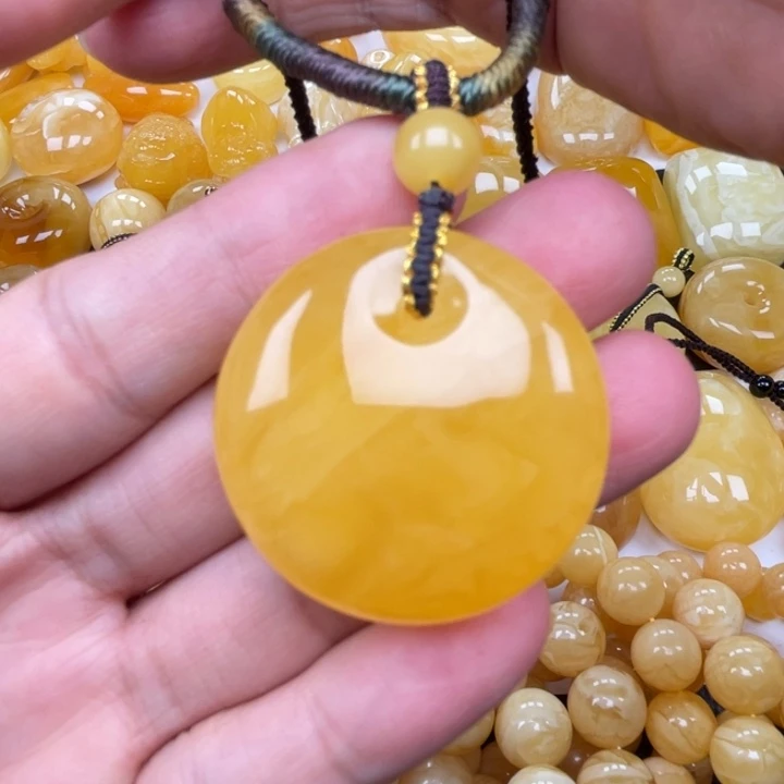 裸石蜜蜡未镶嵌蜜蜡公主扣