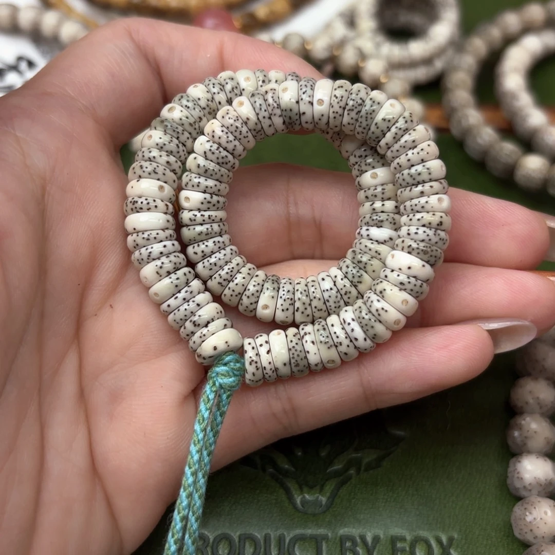 ****星月菩提手串8mm泥鳅背❗️正月大留白石玉料❗️