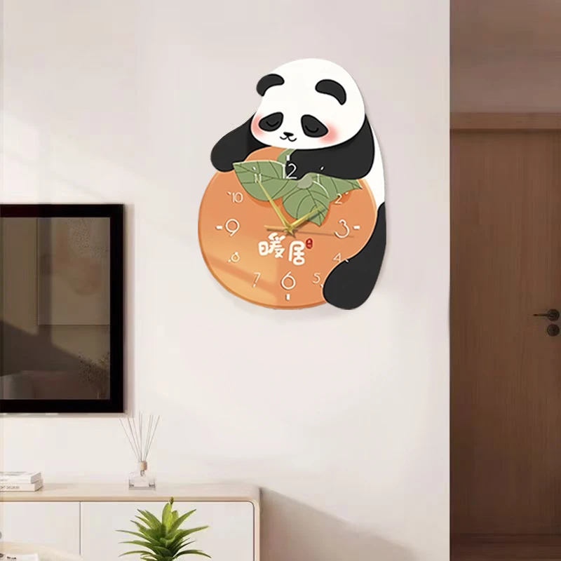 熊猫客厅电视背景墙挂画新中式暖居餐厅装饰画家用画q47