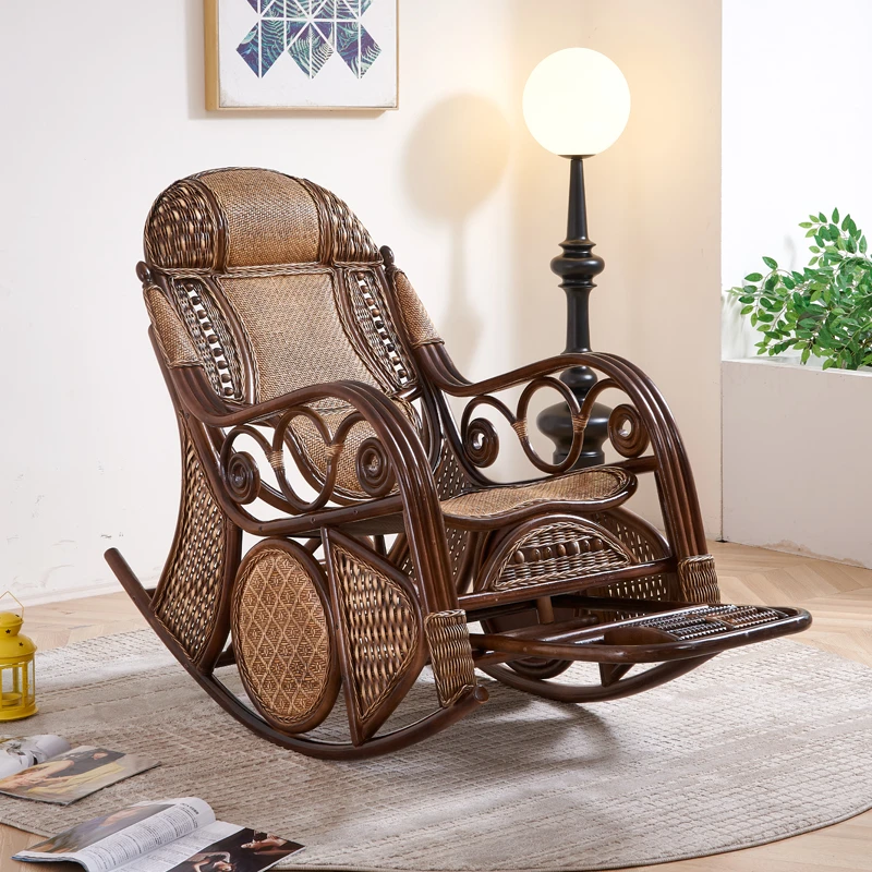 大号真藤摇椅 躺椅 逍遥椅   摇摇椅 成人 午睡椅