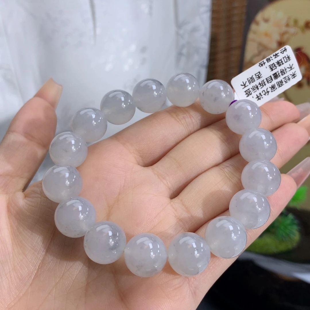 未镶嵌手链翡翠卡12.7冰胶水墨画乌鸡