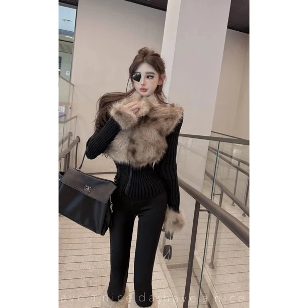 橙路【定制款富贵千金】拼接外套