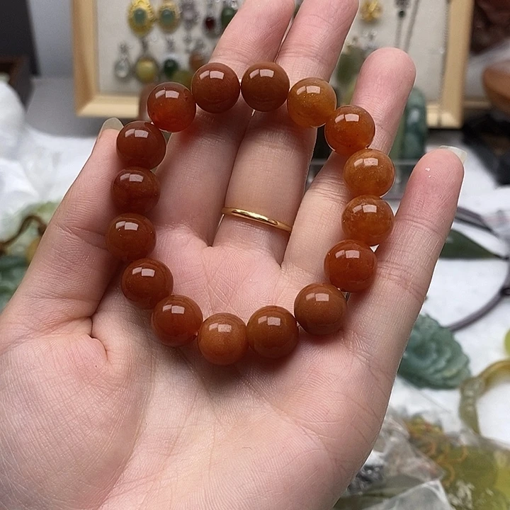 未镶嵌蛇纹石玉手链