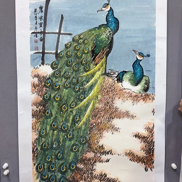国画亲笔手绘放心去藏