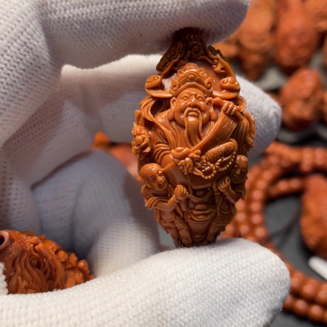 【闪购商品】手串/手链橄榄核九龙财神