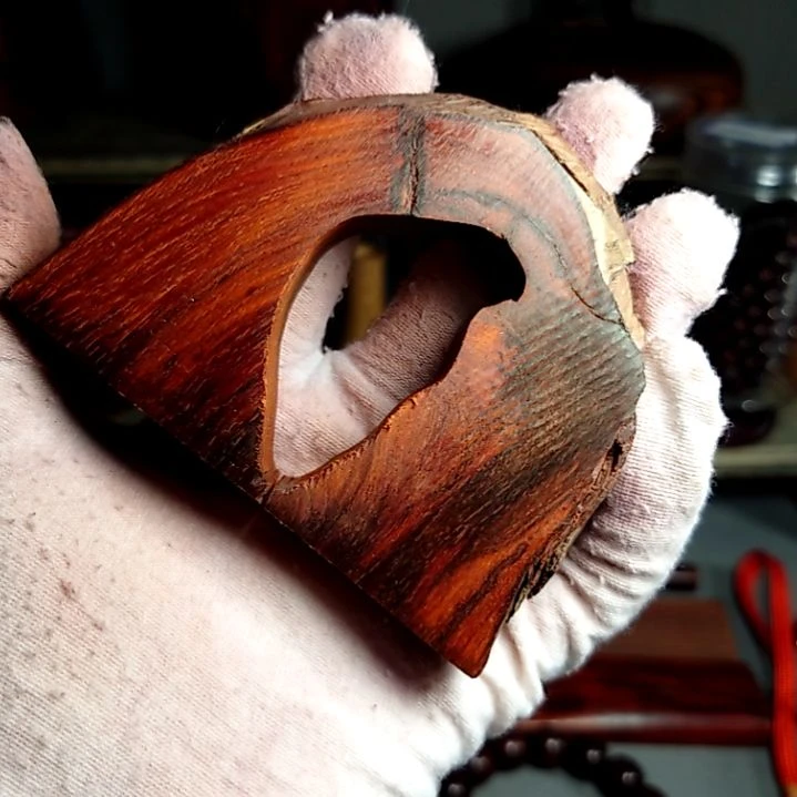 李**?檀香紫檀纯手工料头