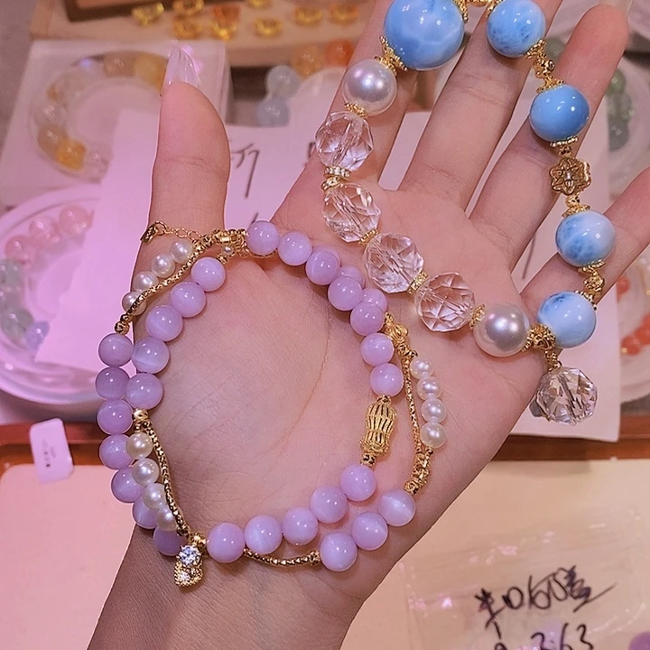 半***盖水晶手链未镶嵌差价