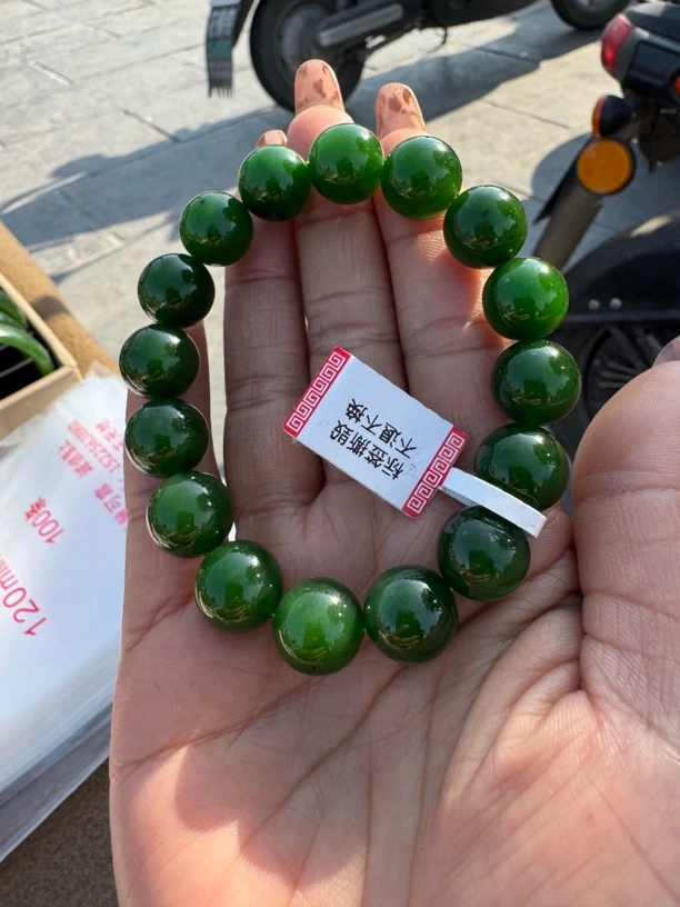 和田玉碧玉卡13手串时尚