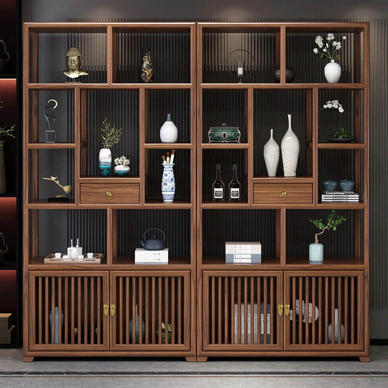 aaaaaaaaaaaaa博古架置物架储物柜新中式隔断居家好物屏风