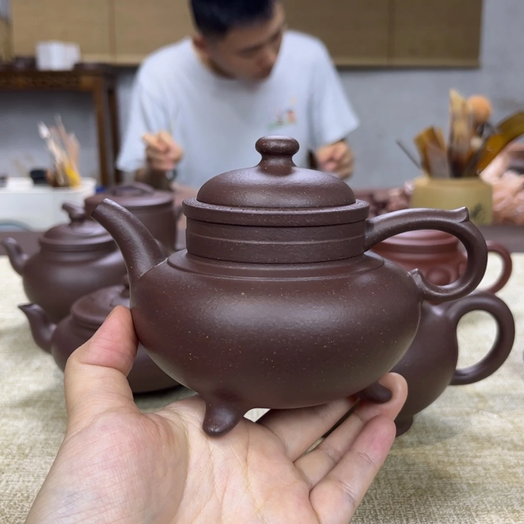静***海紫砂茶壶紫砂壶半手工