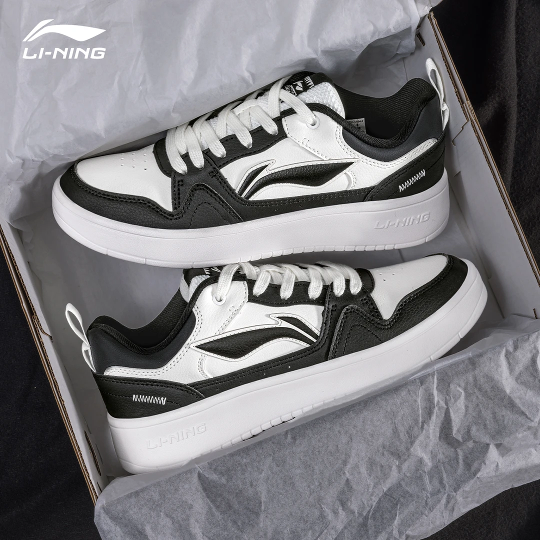 李宁行初2女鞋板鞋透气百搭轻便鞋子女款爆款2025新款正品休闲鞋