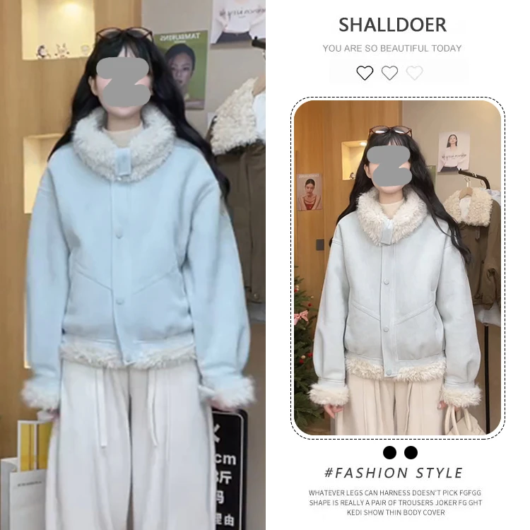 小个子短款外套女2026冬季新款时尚上衣设计感韩版小众时尚潮流