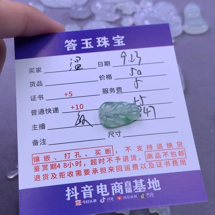 颈饰未镶嵌翡翠温*