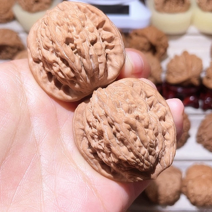 把件文玩核桃全品虎头40尺放漏款