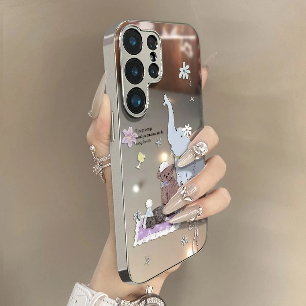 露营大象适用三星Galaxys25手机壳实用数码配件女款全包防摔高级