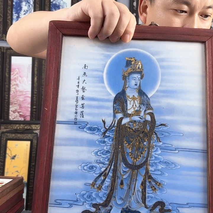 摆件景德镇瓷板画