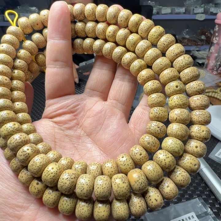 星月菩提手串桶珠卡12×9左右108颗一物一拍