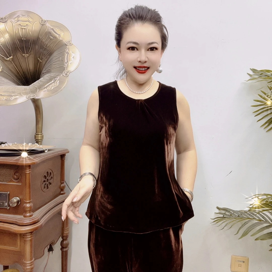 钻石绒背心006-2
