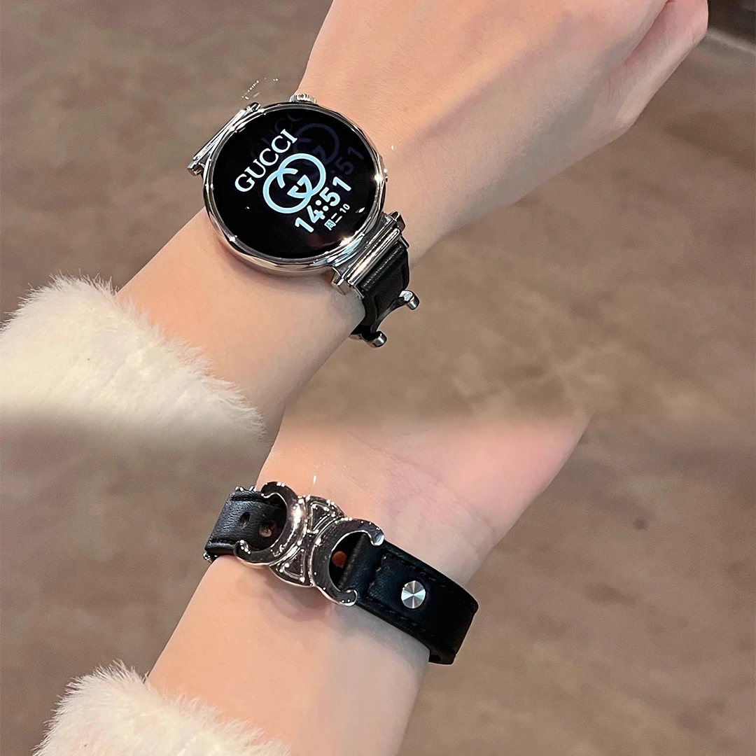 华为gt5表带皮质金属双钉扣适用GT4手表轻奢高级舒适watch3profit