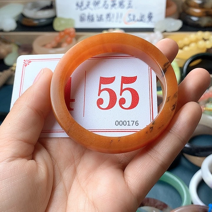 石英质玉（黄龙玉）未镶嵌手镯