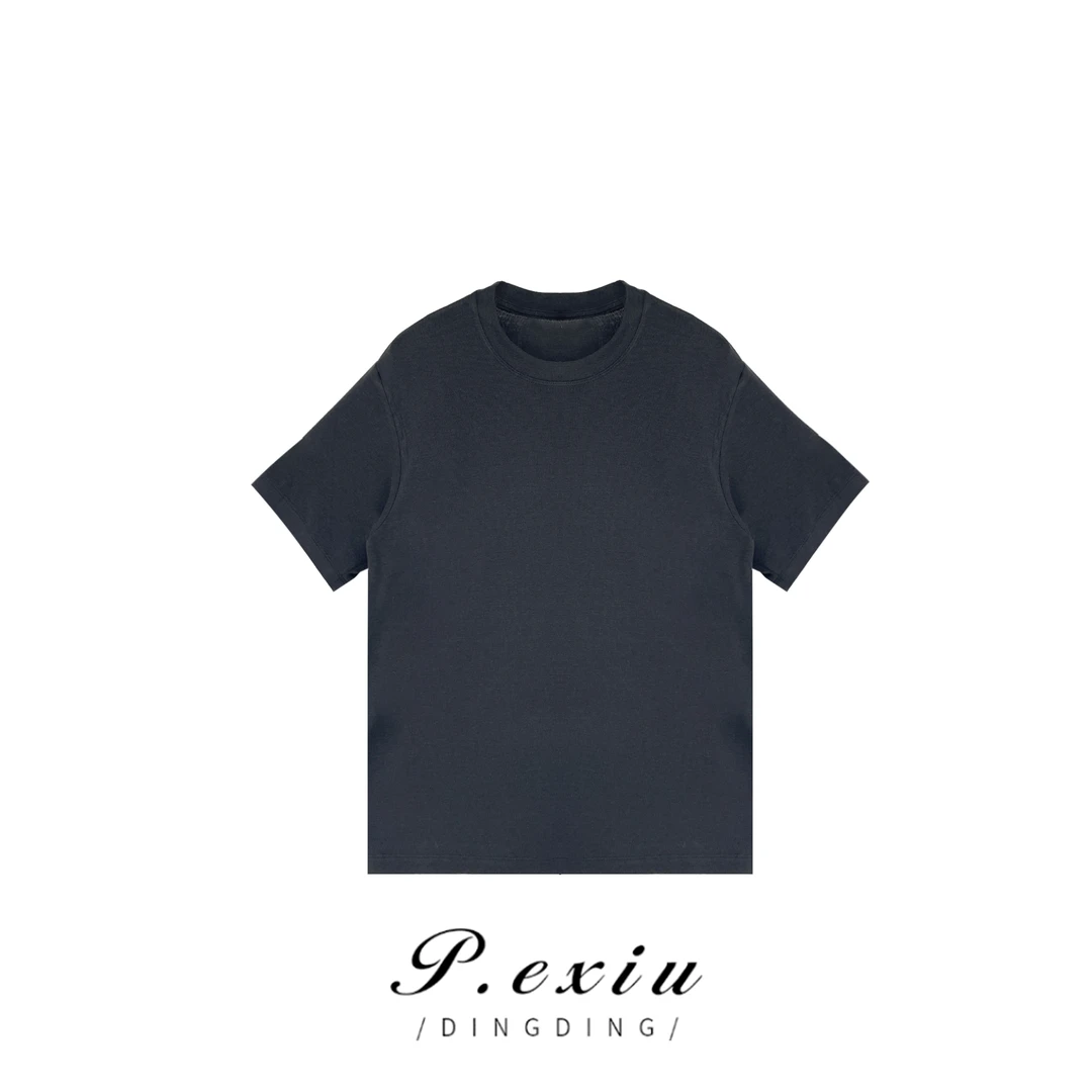 纯色简约休闲百搭时尚打底宽松短袖T恤  W-61139