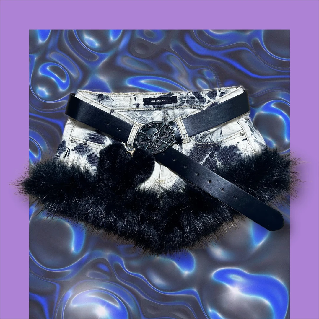 亚文化Y2K古着孤品涩谷辣妹牛仔短裤短裙长裤默认微瑕no退no换