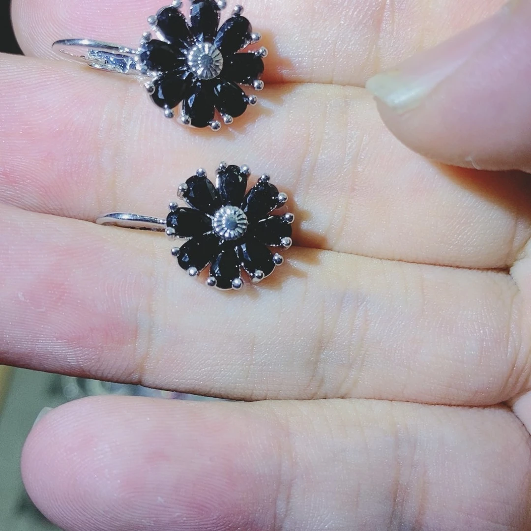 【闪购商品】烟晶戒指银S925镶嵌