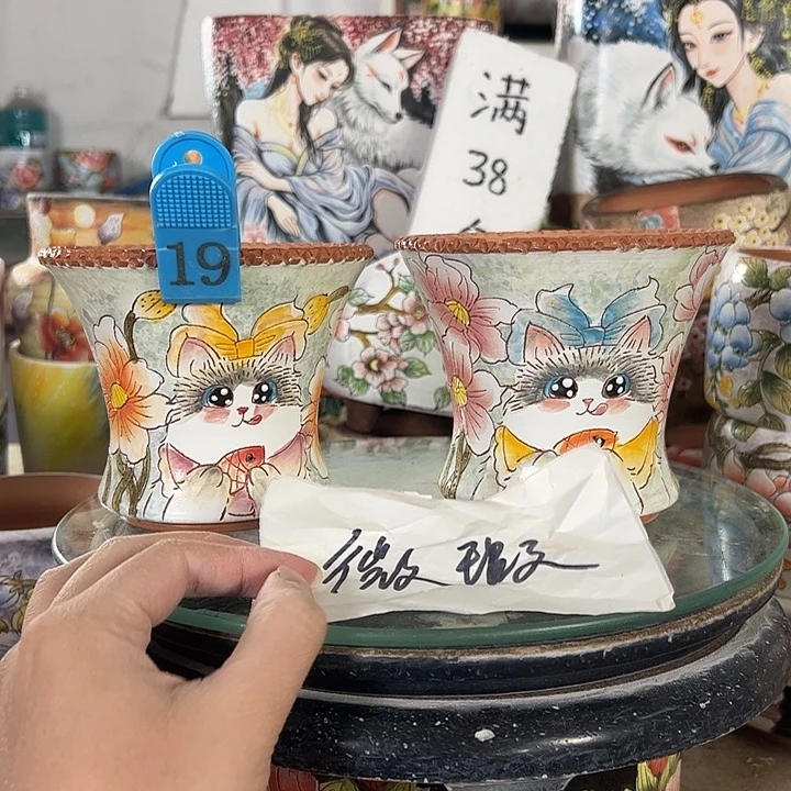 景德镇手绘花盆性价比超高