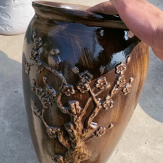 【闪购商品】紫砂花盆25.33花盆花盆