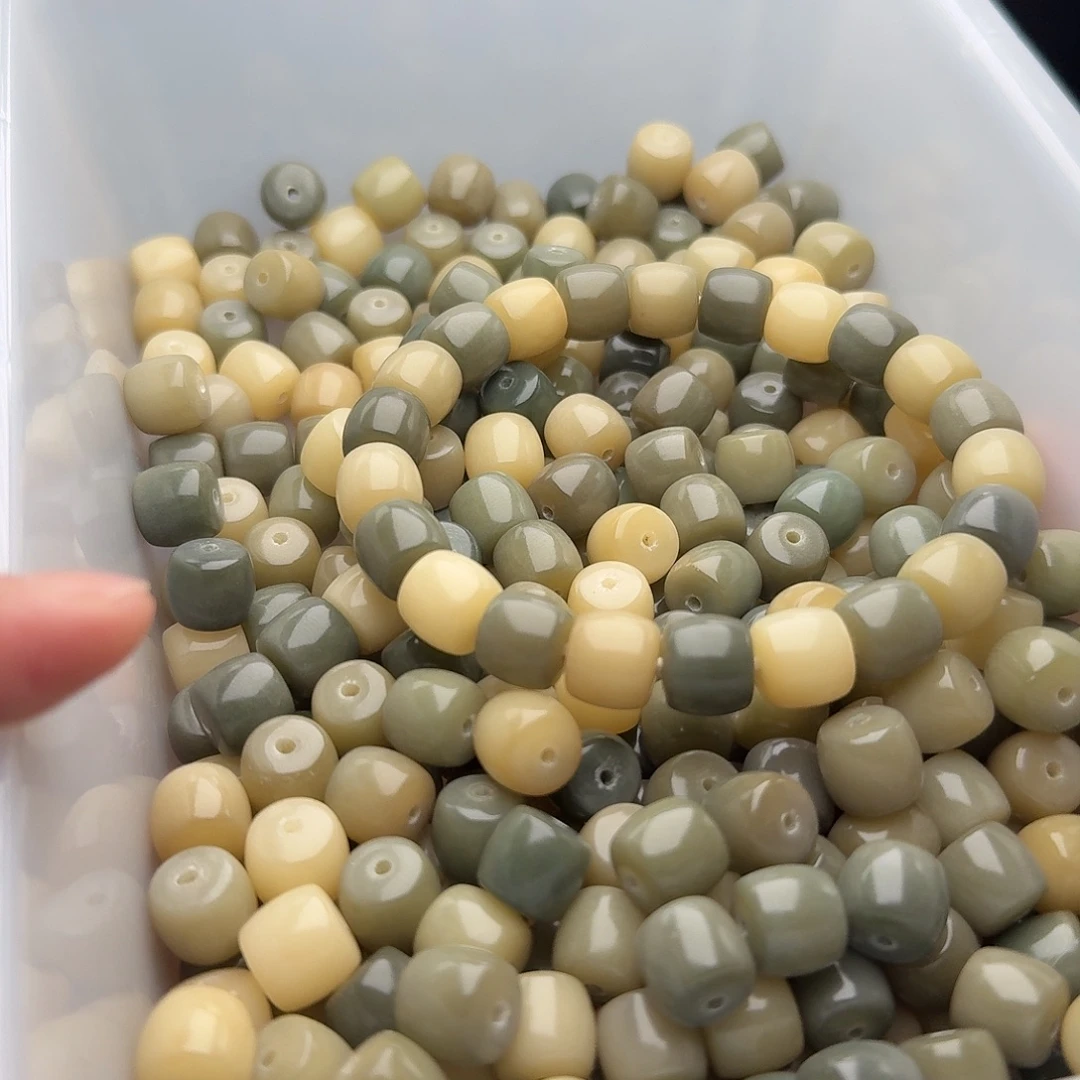 菩提根/象牙果吊坠100颗海盐蓝直切10