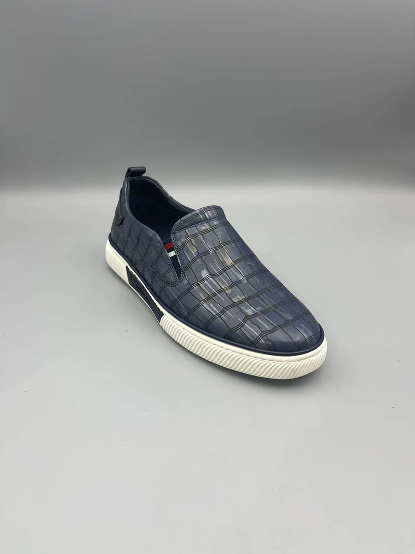 新款轻质厚底系带男士真皮鞋休闲鞋C617