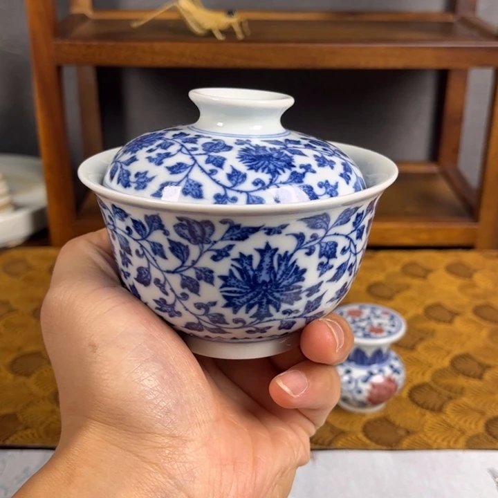 高温原矿釉里红陶瓷