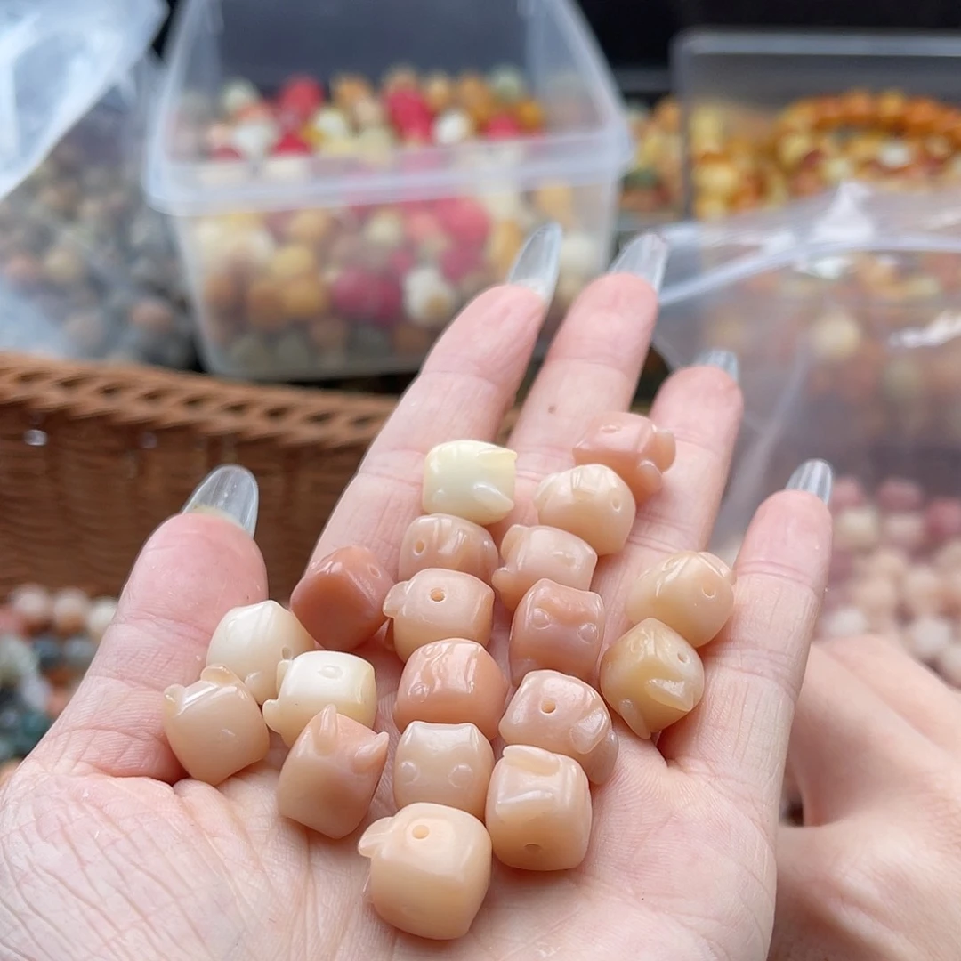 白玉菩提吊坠a12mm/5+5颗