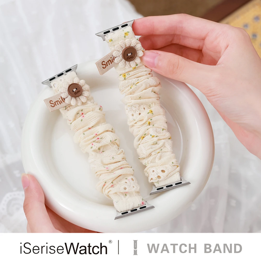 【原创碎花小雏菊】iserisewatch适用iwatchs11表带苹果手表大肠圈