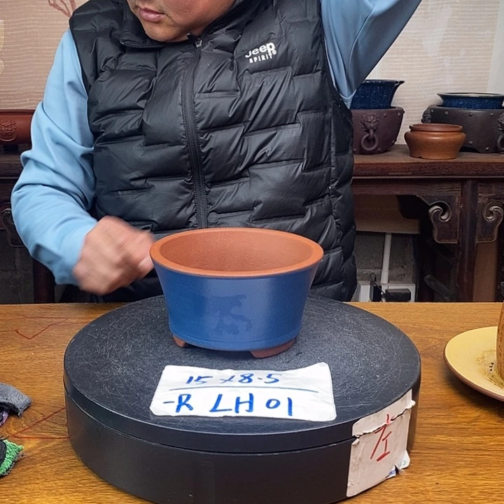 紫砂花盆货号一只LH01