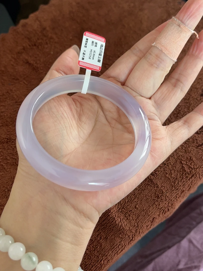 天然玉石玛瑙玉髓白月光荔枝冻高冰透精致手镯