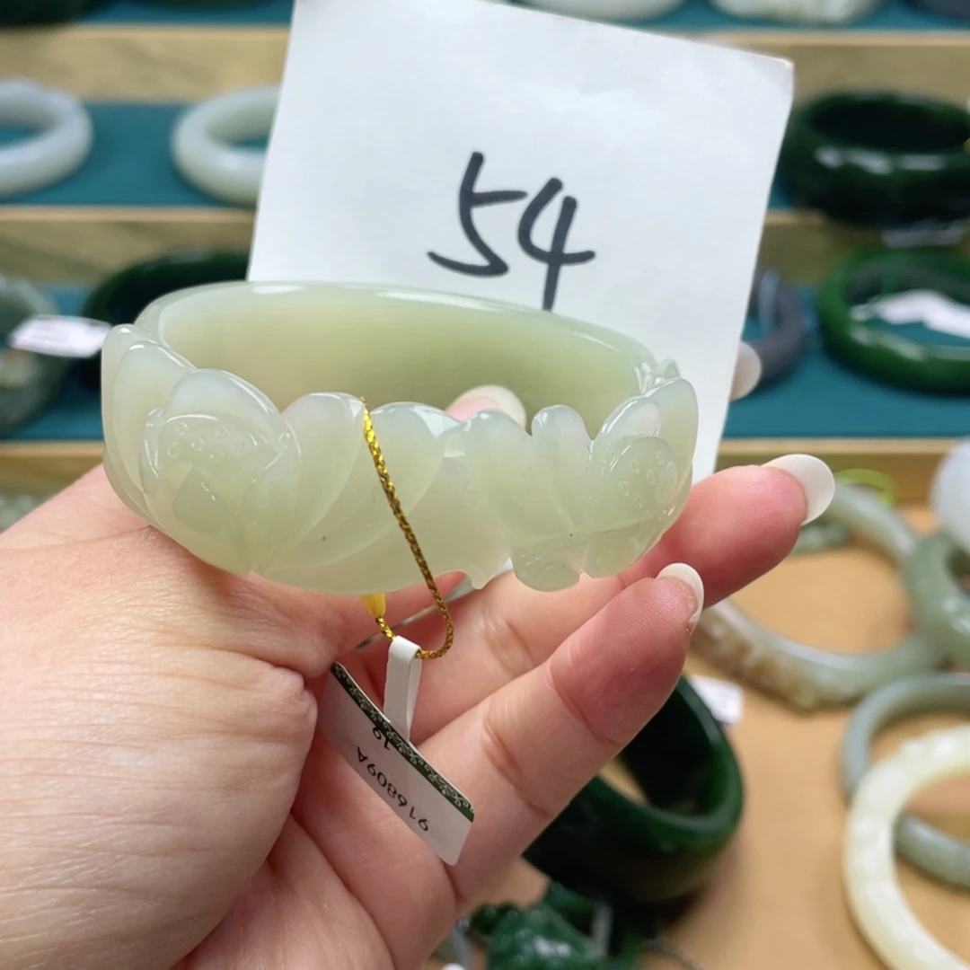 未镶嵌手镯和田玉圈口57