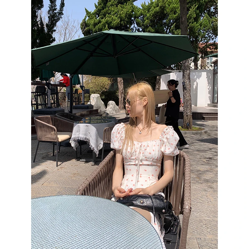 【清清！朴夏Pursummer】白色连衣裙女夏季L18871PR42