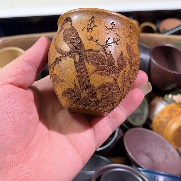 茶杯紫砂全手工紫砂主人杯