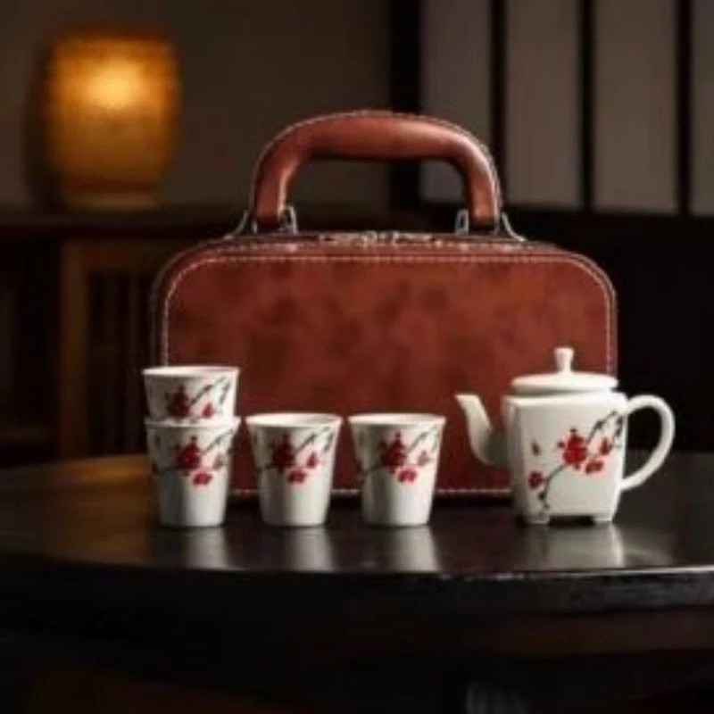 F250-四方梅花一壶四杯旅行套XMG