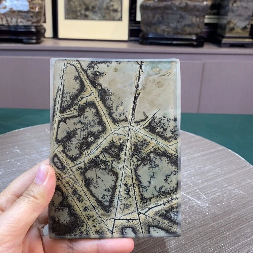 石材广西国画石草花石