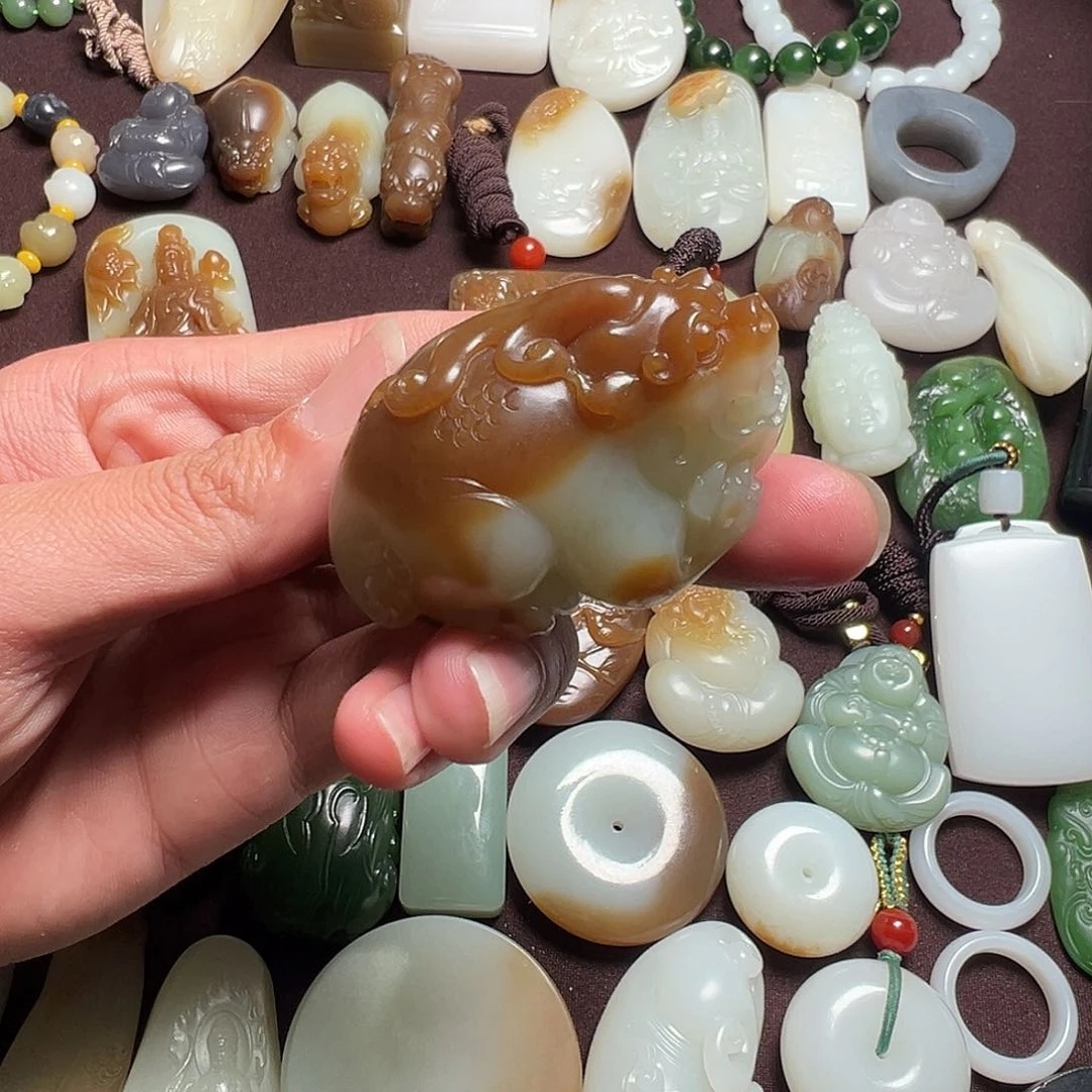 和田玉挂件未镶嵌@***好