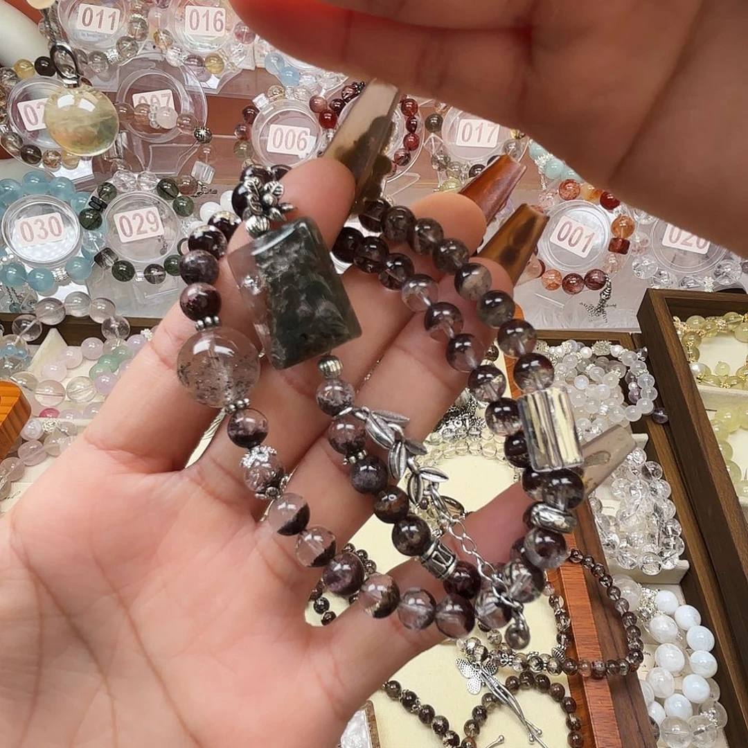 银S925镶嵌水晶手链