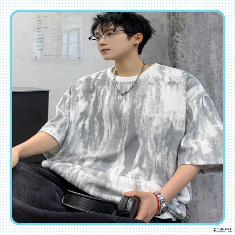 上衣儿童衣服夏季男童短袖T恤新童装男孩半袖t个性潮酷青少年百搭