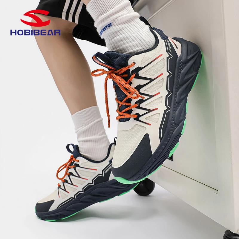 HOBIBEAR男鞋2025上新男鞋休闲舒适百搭轻便户外减震运动鞋