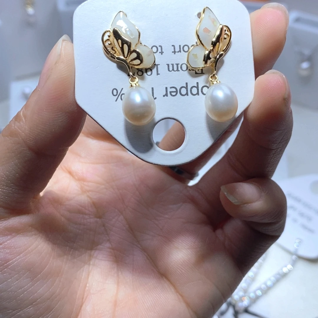 未镶嵌耳饰淡水珍珠