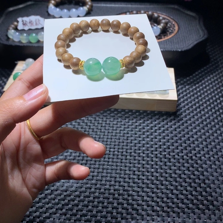散珠翡翠苹果绿珠卡12