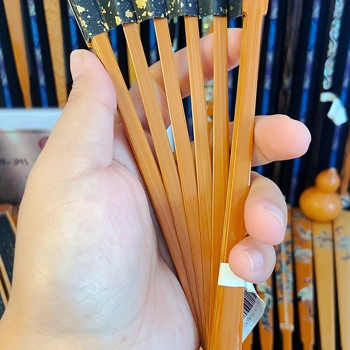 扇子老玉竹双合文玩