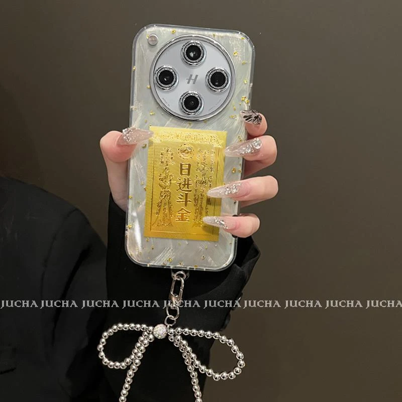 日进斗金适用oppofindx8pro手机壳高级感轻奢OPPOfindx8防摔高端